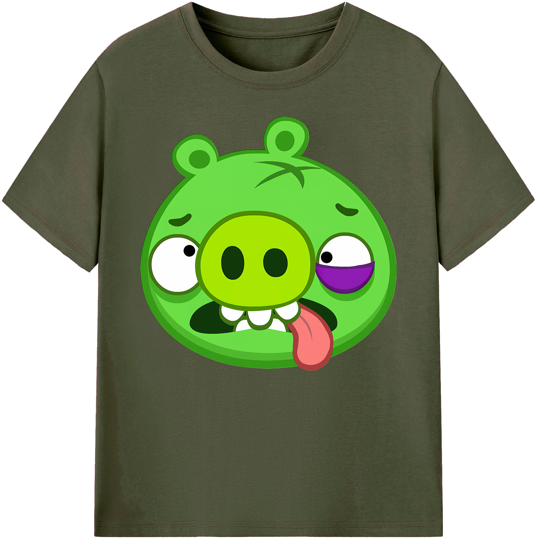 （画像用） Angry Birds アングリーバード 綿100％ メンズ半袖Tシャツ｜肌触りやわらか＆通気性